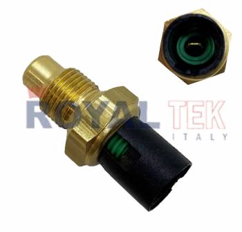 BULBO SENSOR TEMPERATURA DE AGUA ROYALTEK AISLANTE NEGRO PUNTO AZUL - TEMPERATURA 120 GRADOS / RENAULT CL?O 1.2 KANGOO 1.2 SAFRANE 2.0I 2.2I TWINGO 1.2 --- OEM 7700809907